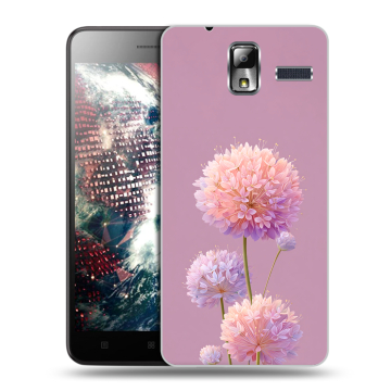 Силиконовый чехол на Lenovo S580 Ideaphone с принтом Цветы