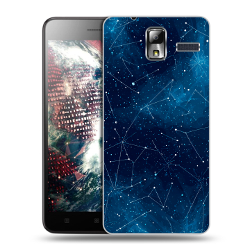 Силиконовый чехол на Lenovo S580 Ideaphone с принтом Космос звезды