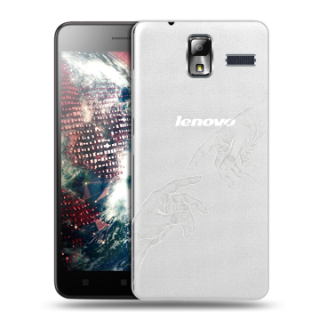 Силиконовый чехол на Lenovo S580 Ideaphone с принтом Сотворение мира