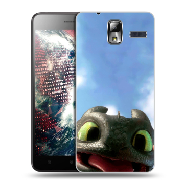 Силиконовый чехол на Lenovo S580 Ideaphone с принтом Как приручить дракона Силиконовый чехол на Lenovo S580 Ideaphone с принтом Как приручить дракона