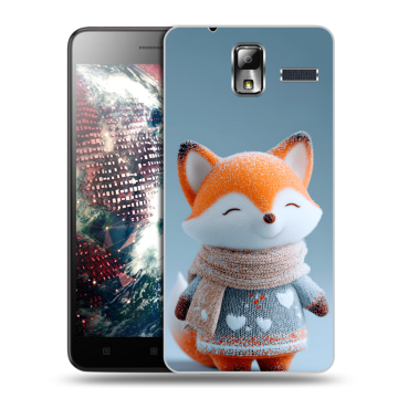 Силиконовый чехол на Lenovo S580 Ideaphone с принтом Лиса