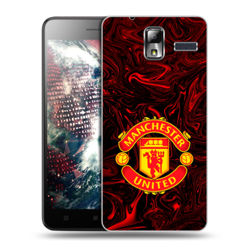 Силиконовый чехол на Lenovo S580 Ideaphone с принтом Manchester United