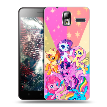 Силиконовый чехол на Lenovo S580 Ideaphone с принтом My little pony Дружба чудо Силиконовый чехол на Lenovo S580 Ideaphone с принтом My little pony Дружба чудо