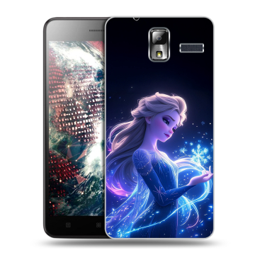 Силиконовый чехол на Lenovo S580 Ideaphone с принтом Холодное сердце Frozen Силиконовый чехол на Lenovo S580 Ideaphone с принтом Холодное сердце Frozen