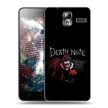 Силиконовый чехол на Lenovo S580 Ideaphone с принтом Death note Тетрадь смерти Силиконовый чехол на Lenovo S580 Ideaphone с принтом Death note Тетрадь смерти