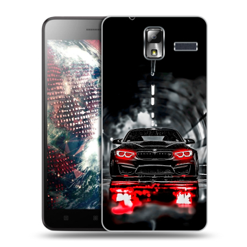 Силиконовый чехол на Lenovo S580 Ideaphone с принтом BMW БМВ