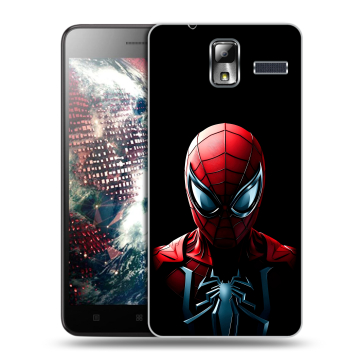 Силиконовый чехол на Lenovo S580 Ideaphone с принтом Spiderman Человек паук