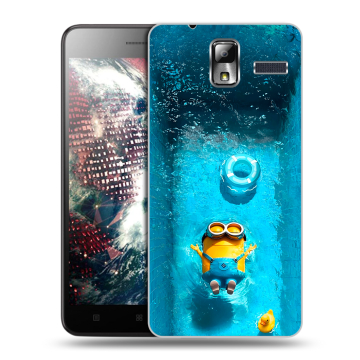 Силиконовый чехол на Lenovo S580 Ideaphone с принтом Миньоны