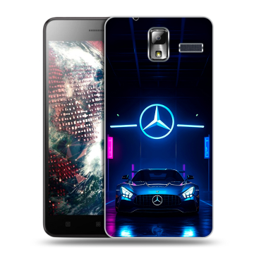 Силиконовый чехол на Lenovo S580 Ideaphone с принтом Mercedes Мерседес Силиконовый чехол на Lenovo S580 Ideaphone с принтом Mercedes Мерседес