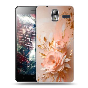 Силиконовый чехол на Lenovo S580 Ideaphone с принтом женский