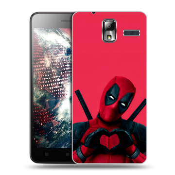 Силиконовый чехол на Lenovo S580 Ideaphone с принтом Дедпул Deadpool Силиконовый чехол на Lenovo S580 Ideaphone с принтом Дедпул Deadpool