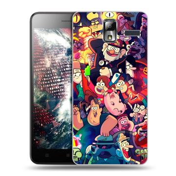 Силиконовый чехол на Lenovo S580 Ideaphone с принтом Gravity Falls Гравити Фолз Силиконовый чехол на Lenovo S580 Ideaphone с принтом Gravity Falls Гравити Фолз