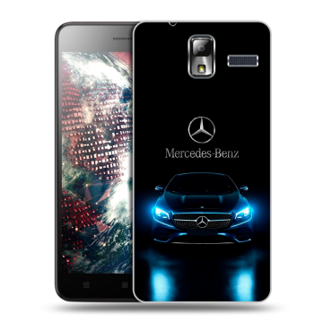 Силиконовый чехол на Lenovo S580 Ideaphone с принтом Mercedes Мерседес