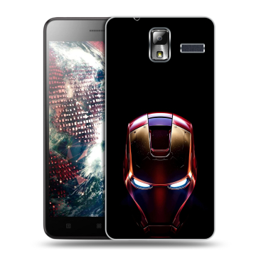 Силиконовый чехол на Lenovo S580 Ideaphone с принтом IronMan Железный человек Силиконовый чехол на Lenovo S580 Ideaphone с принтом IronMan Железный человек