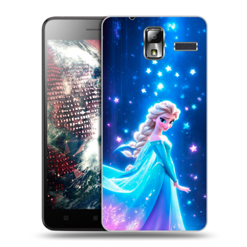 Силиконовый чехол на Lenovo S580 Ideaphone с принтом Холодное сердце Frozen Силиконовый чехол на Lenovo S580 Ideaphone с принтом Холодное сердце Frozen