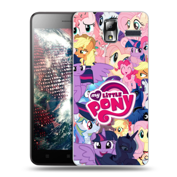 Силиконовый чехол на Lenovo S580 Ideaphone с принтом My little pony Дружба чудо