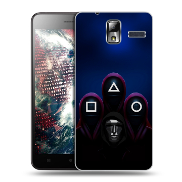 Силиконовый чехол на Lenovo S580 Ideaphone с принтом Игра Кальмара