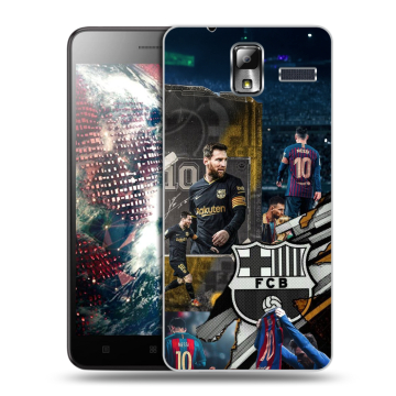 Силиконовый чехол на Lenovo S580 Ideaphone с принтом Messi Barcelona Силиконовый чехол на Lenovo S580 Ideaphone с принтом Messi Barcelona