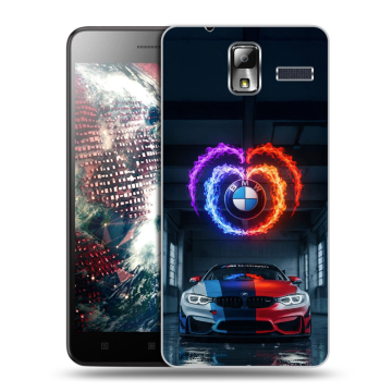 Силиконовый чехол на Lenovo S580 Ideaphone с принтом BMW БМВ Силиконовый чехол на Lenovo S580 Ideaphone с принтом BMW БМВ