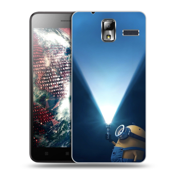 Силиконовый чехол на Lenovo S580 Ideaphone с принтом Миньоны Силиконовый чехол на Lenovo S580 Ideaphone с принтом Миньоны