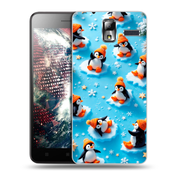 Силиконовый чехол на Lenovo S580 Ideaphone с принтом Новый год