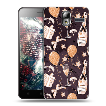 Силиконовый чехол на Lenovo S580 Ideaphone с принтом Новый год