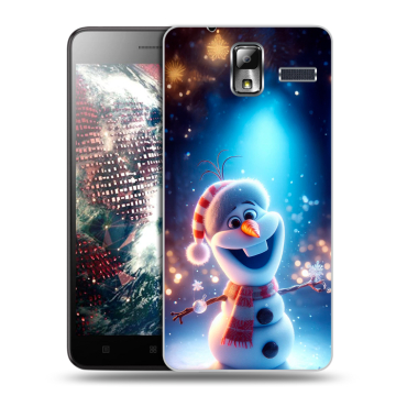 Силиконовый чехол на Lenovo S580 Ideaphone с принтом Новый год
