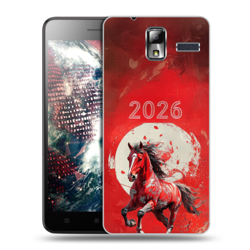 Силиконовый чехол на Lenovo S580 Ideaphone с принтом Новый год