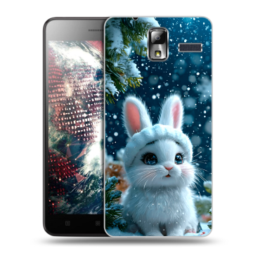 Силиконовый чехол на Lenovo S580 Ideaphone с принтом Новый год