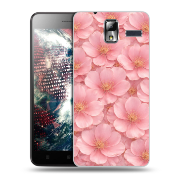 Силиконовый чехол на Lenovo S580 Ideaphone с принтом женский