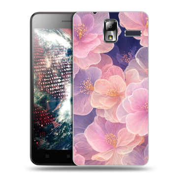 Силиконовый чехол на Lenovo S580 Ideaphone с принтом женский