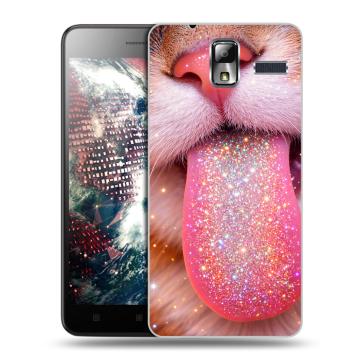 Силиконовый чехол на Lenovo S580 Ideaphone с принтом для девочек Силиконовый чехол на Lenovo S580 Ideaphone с принтом для девочек