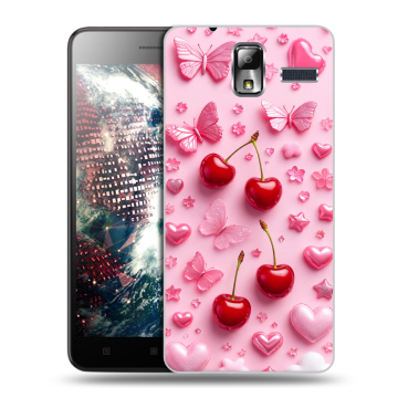 Силиконовый чехол на Lenovo S580 Ideaphone с принтом для девочек Силиконовый чехол на Lenovo S580 Ideaphone с принтом для девочек