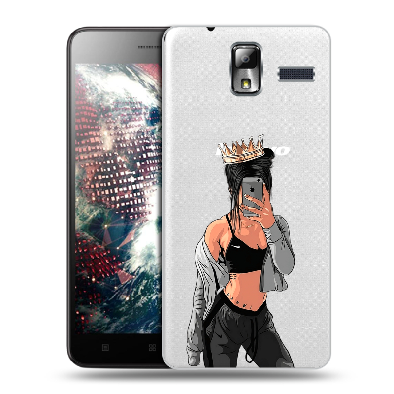 Силиконовый чехол на Lenovo S580 Ideaphone с принтом Женские принты Силиконовый чехол на Lenovo S580 Ideaphone с принтом Женские принты