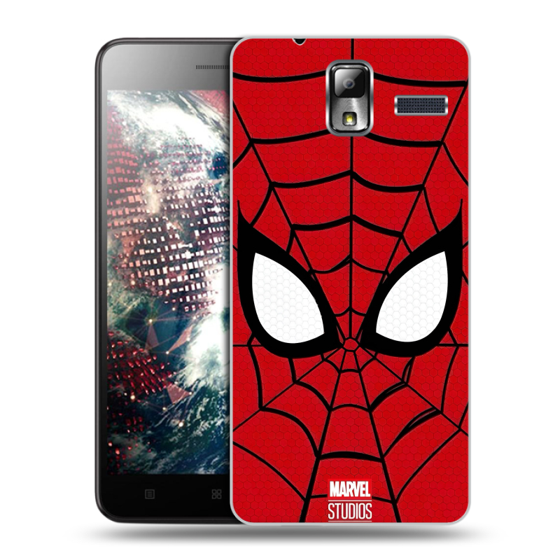 Силиконовый чехол на Lenovo S580 Ideaphone с принтом человек паук spiderman Силиконовый чехол на Lenovo S580 Ideaphone с принтом человек паук spiderman