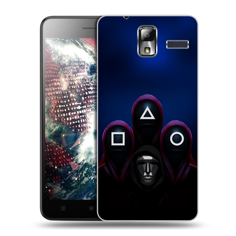 Силиконовый чехол на Lenovo S580 Ideaphone с принтом Игра Кальмара Силиконовый чехол на Lenovo S580 Ideaphone с принтом Игра Кальмара