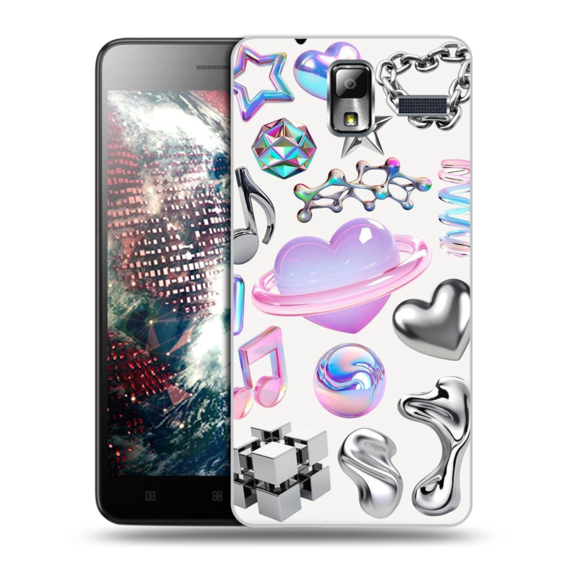 Силиконовый чехол на Lenovo S580 Ideaphone с принтом Y2K Силиконовый чехол на Lenovo S580 Ideaphone с принтом Y2K