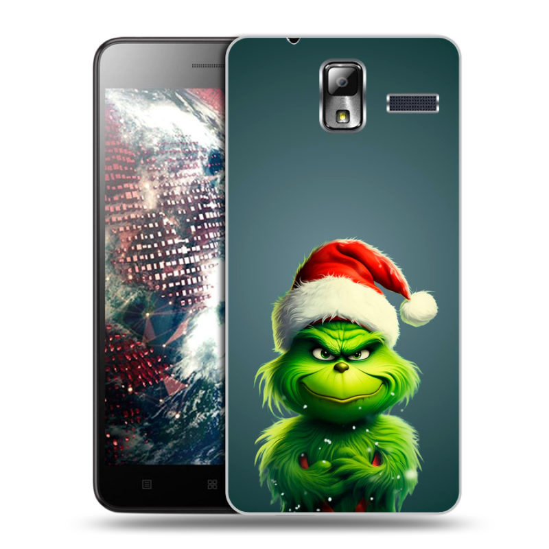 Силиконовый чехол на Lenovo S580 Ideaphone с принтом Новый год Силиконовый чехол на Lenovo S580 Ideaphone с принтом Новый год