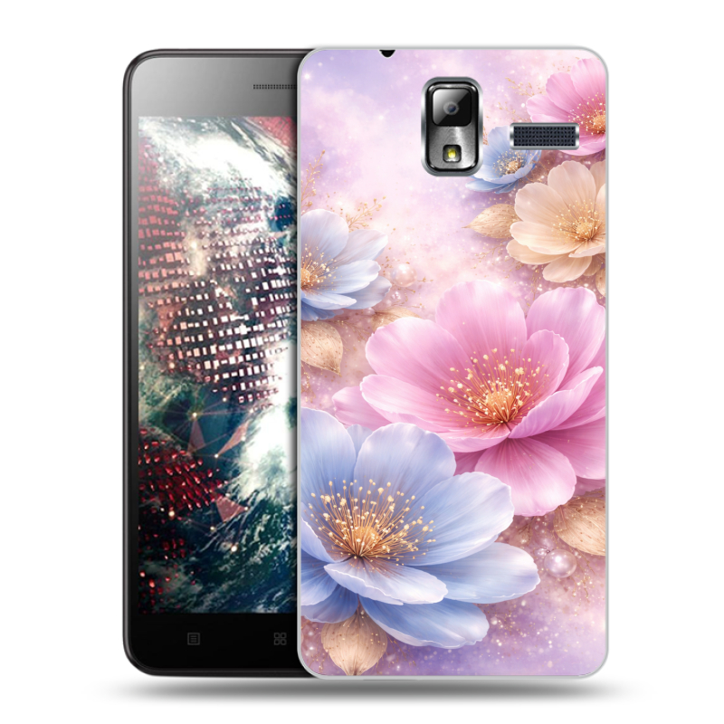Силиконовый чехол на Lenovo S580 Ideaphone с принтом женский Силиконовый чехол на Lenovo S580 Ideaphone с принтом женский