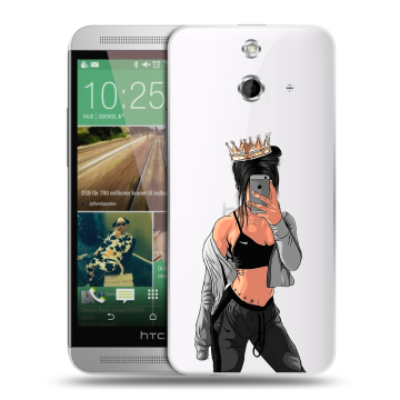 Пластиковый чехол на HTC One E8 с принтом Женские принты