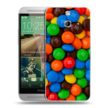 Пластиковый чехол на HTC One E8 с принтом Конфеты