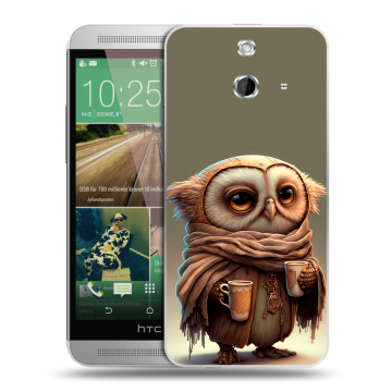 Пластиковый чехол на HTC One E8 с принтом Сова