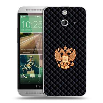 Пластиковый чехол на HTC One E8 с принтом Герб России принт Пластиковый чехол на HTC One E8 с принтом Герб России принт
