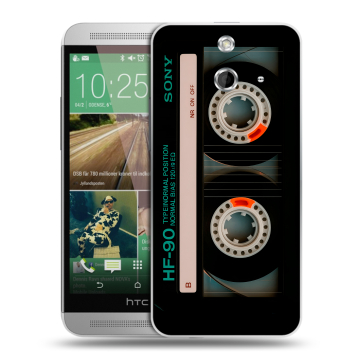 Пластиковый чехол на HTC One E8 с принтом Кассета Пластиковый чехол на HTC One E8 с принтом Кассета