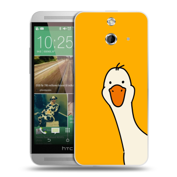 Пластиковый чехол на HTC One E8 с принтом Утка