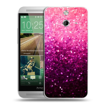 Пластиковый чехол на HTC One E8 с принтом Блестки