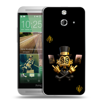 Пластиковый чехол на HTC One E8 с принтом Золотой скрудж макдак