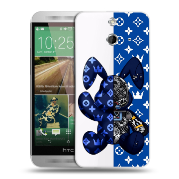 Пластиковый чехол на HTC One E8 с принтом Луи робот