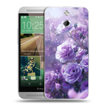 Пластиковый чехол на HTC One E8 с принтом Розы цветы