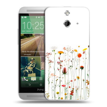 Пластиковый чехол на HTC One E8 с принтом цветы